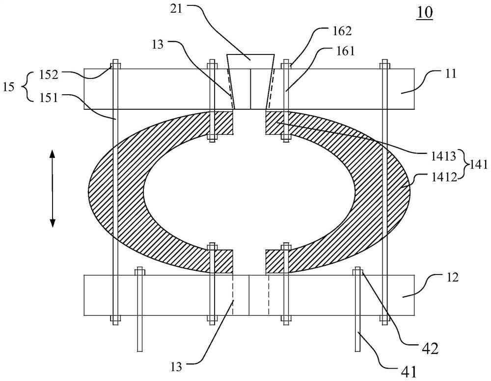 Anchoring device, prestress anchoring structure and construction method of prestress anchoring structure