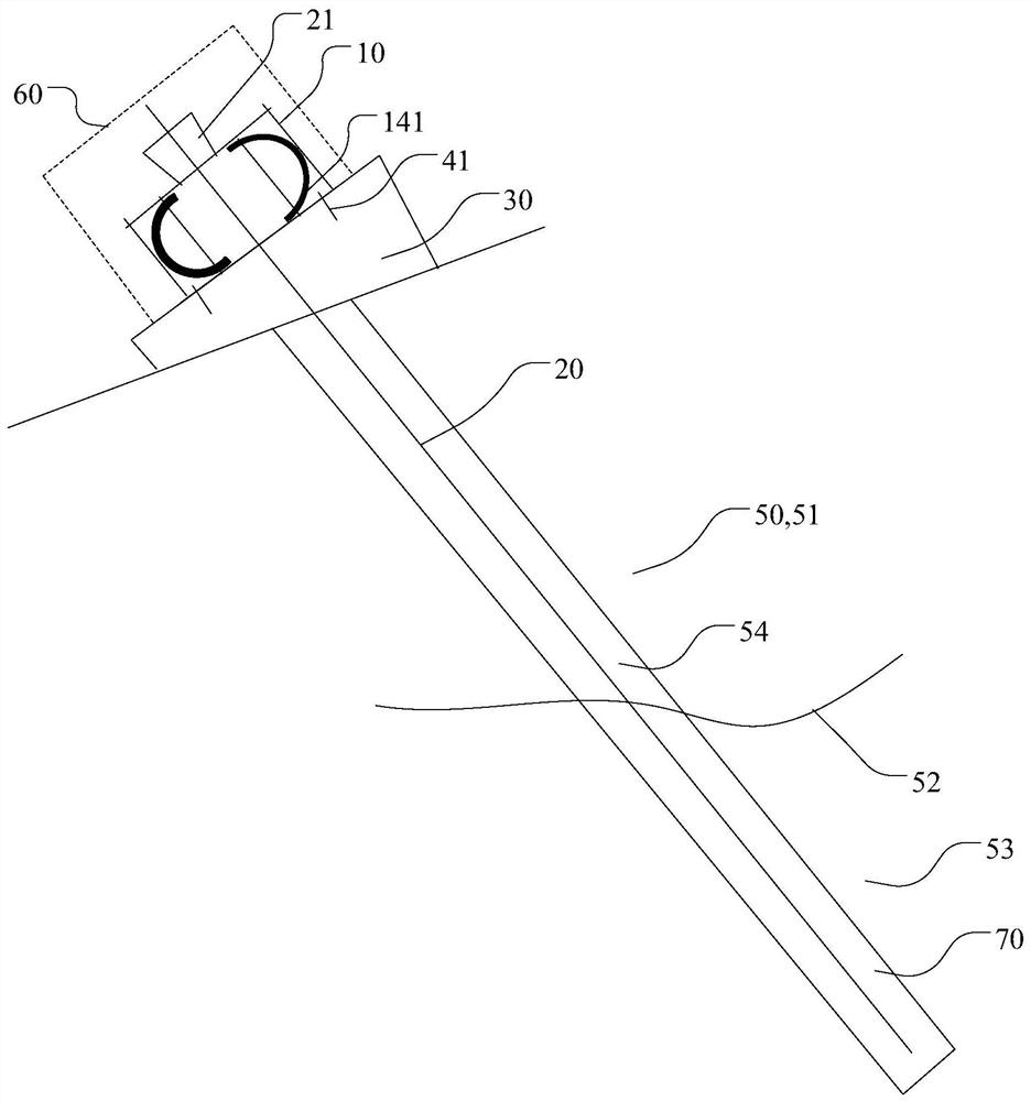 Anchoring device, prestress anchoring structure and construction method of prestress anchoring structure