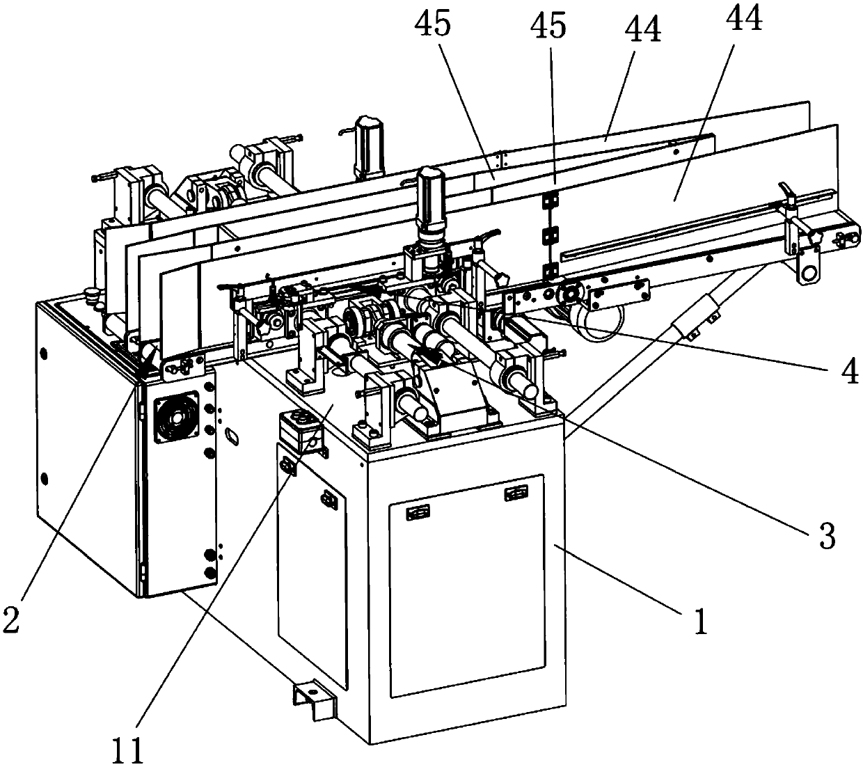 Gluing machine post-pressing system