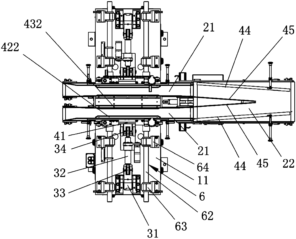 Gluing machine post-pressing system