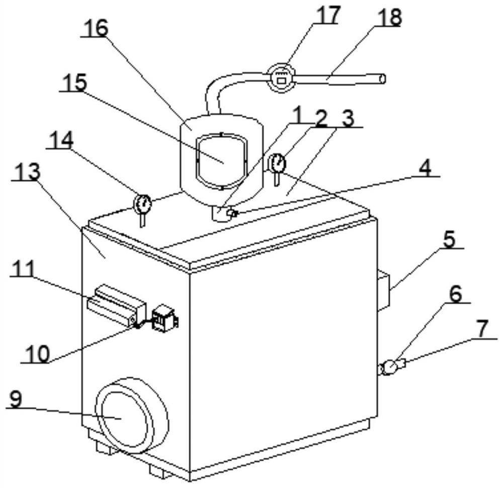 High-safety protection device for adding nitrogen into tank body