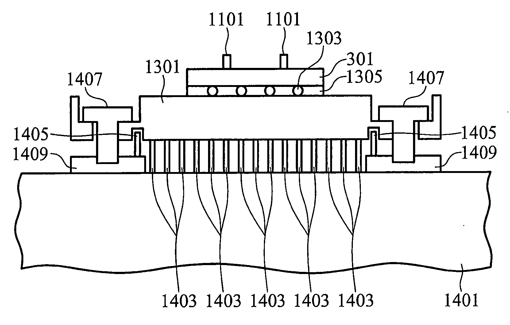 Ultra-fine pitch probe card structure