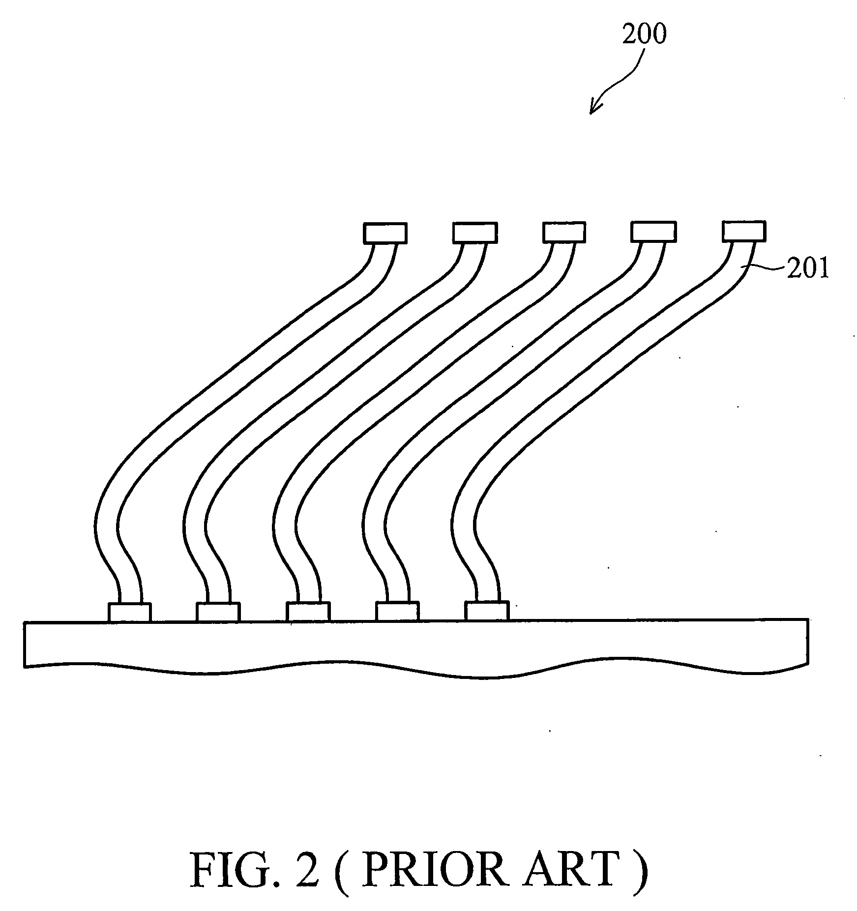 Ultra-fine pitch probe card structure