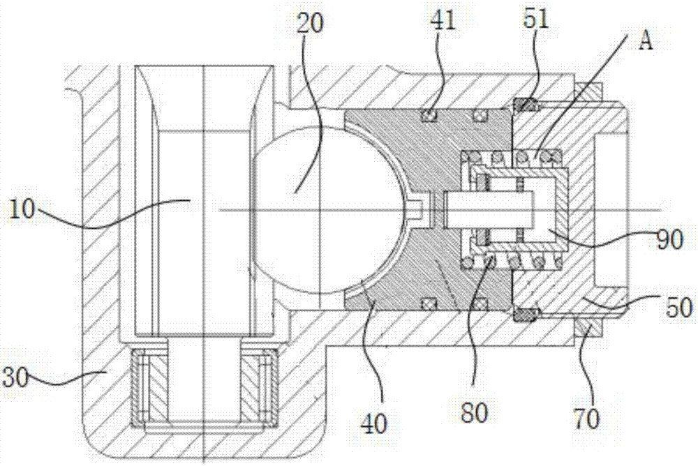 Steering gear gap adjustment mechanism