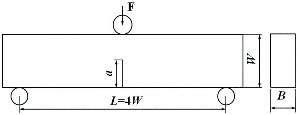 Determination method for fracture toughness of actual cracked structure