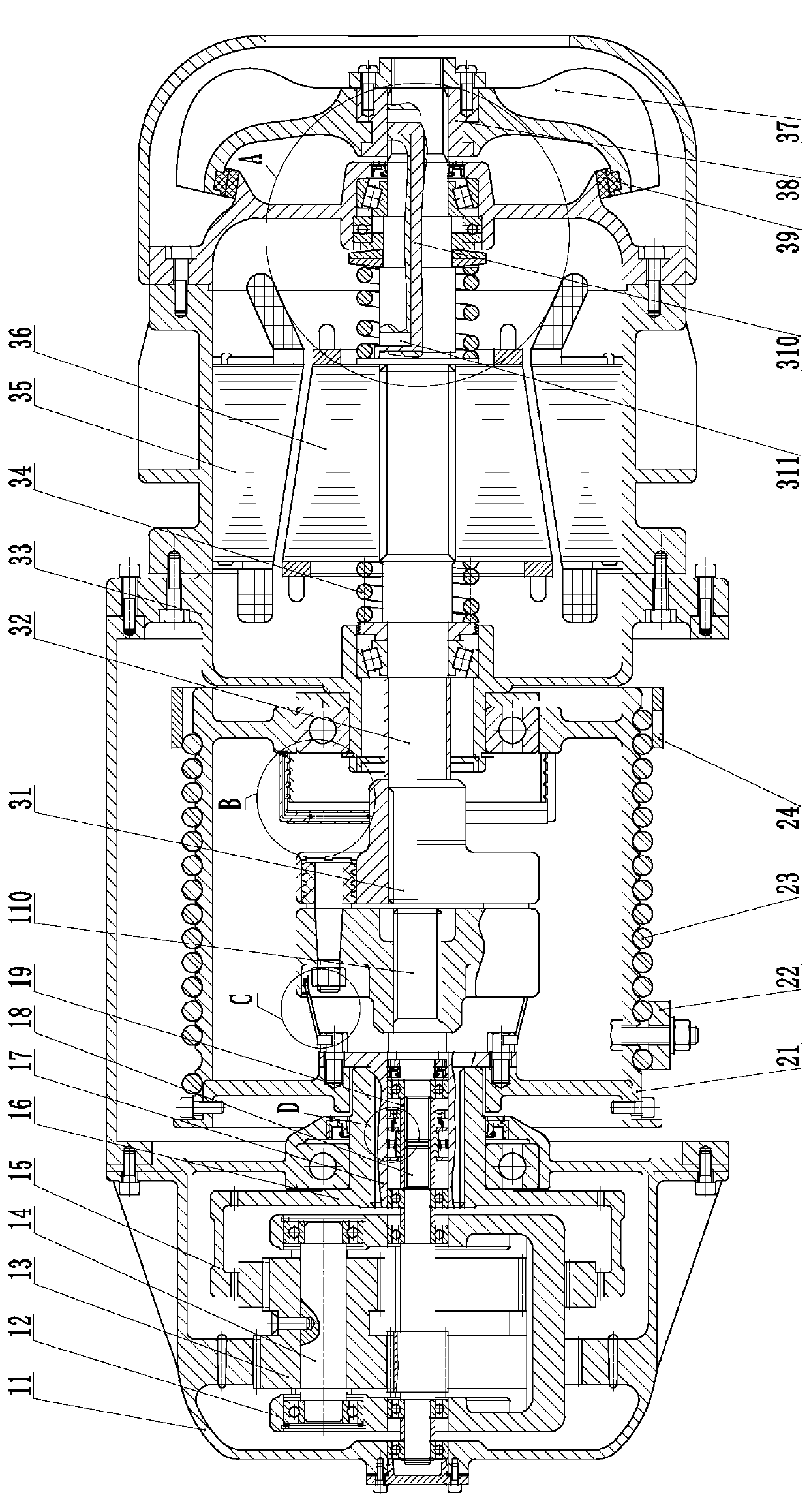 Electric hoist for single-beam crane