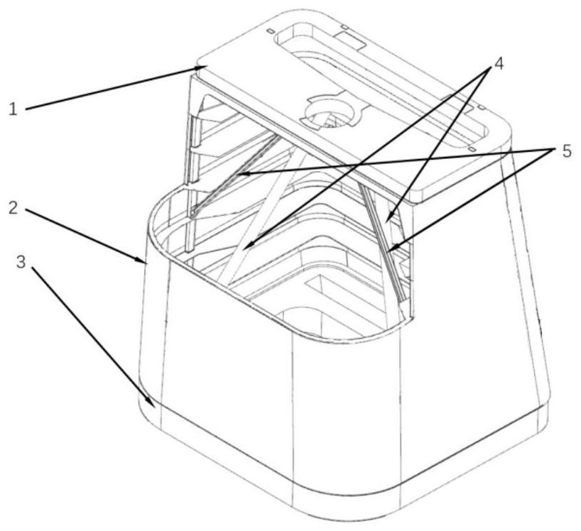 Load-bearing cylinder main support structure of large off-axis three-mirror space remote sensing camera