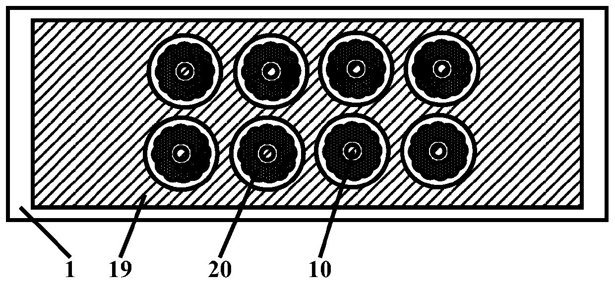 Luminescent backlight with multi-swallow-wing arc-gated structure with single-ring circular convex surface cathode