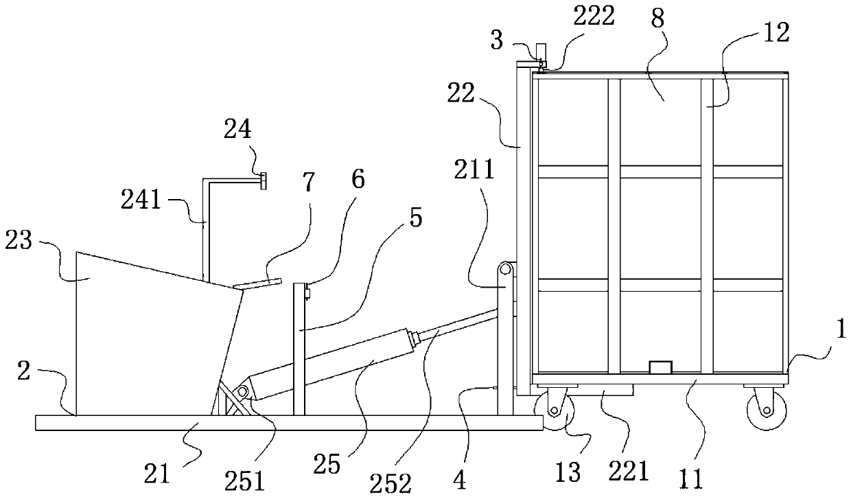 Automatic tilting overturning type barrel washing device