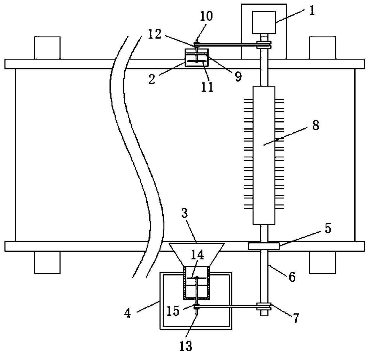 Material conveying device for assembly line production