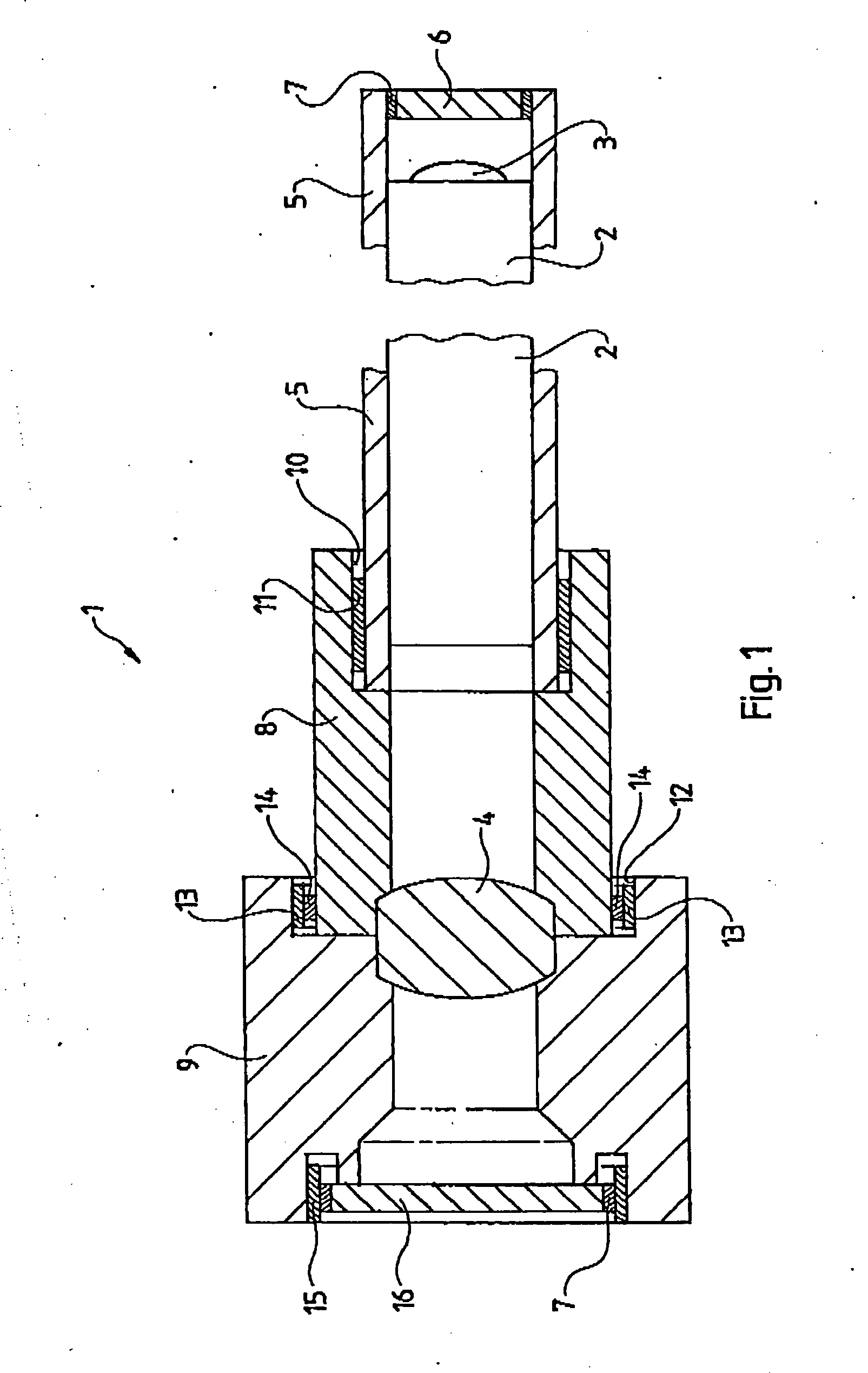 Rigid endoscope optics with a compound housing