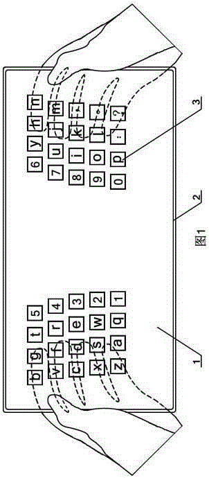 Smart tablet provided with U-shaped touch screens and holding posture input self-setting keyboard