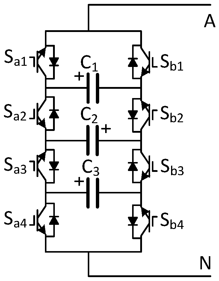 Active power filtering system based on seven-level converter and compensation method thereof