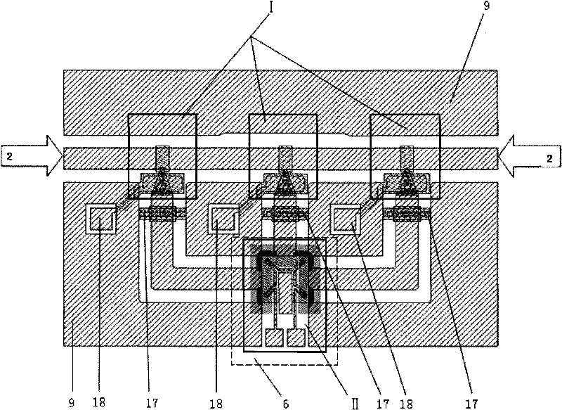 MEMS (Micro Electronic Mechanical System) cantilever beam type online microwave power sensor and production method thereof