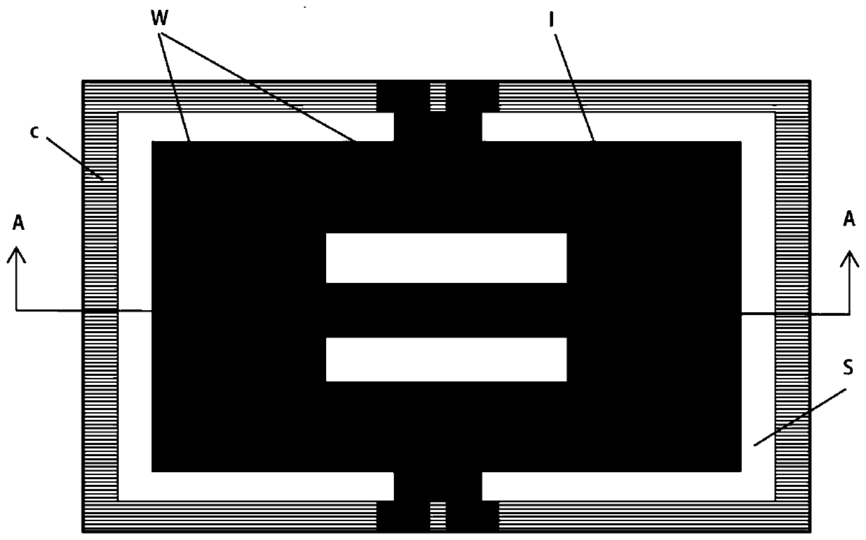 A mems magnetic field sensor with a folded beam structure and its preparation method