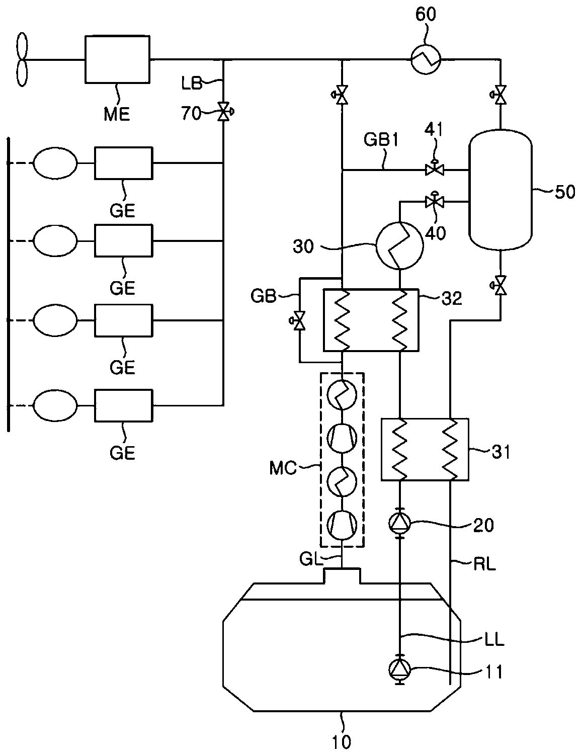 System and method for supplying fuel in liquefied natural gas fueled ship