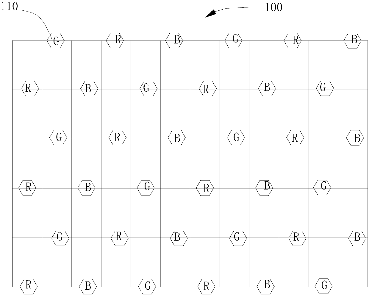 Pixel arrangement structure, organic electroluminescent device and display device