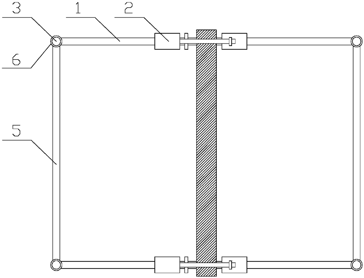 Viscous damping wall integrated support system and construction method