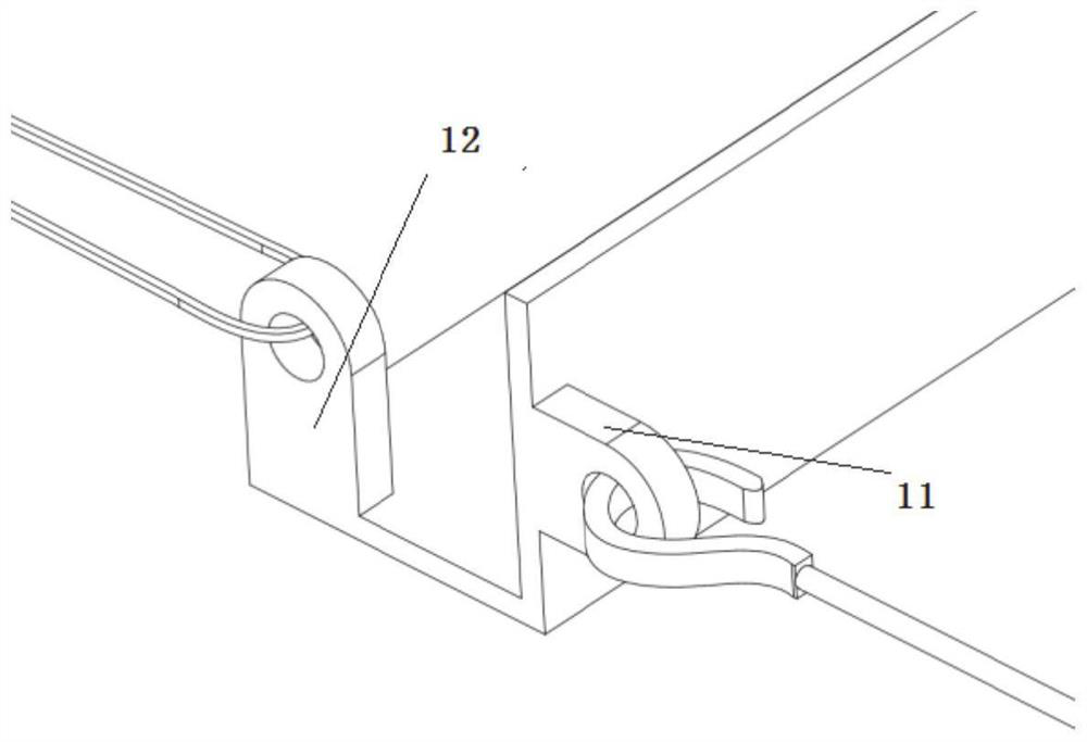 Power transmission tower angle steel reinforcing member mechanical property testing device and method