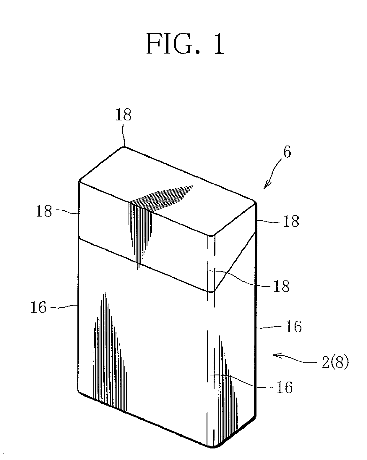 Package of rod-shaped smoking articles and a blank therefor