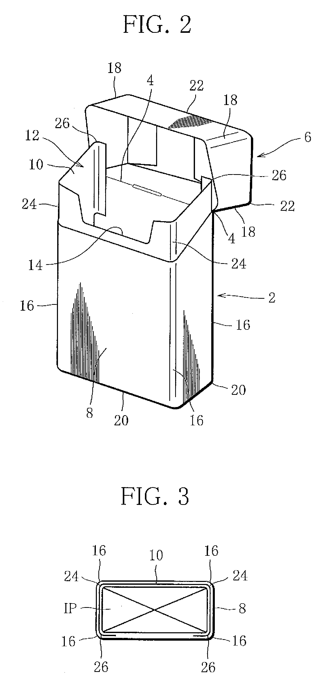 Package of rod-shaped smoking articles and a blank therefor