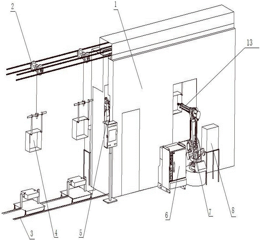 Spraying robot based on visual identification and control method thereof