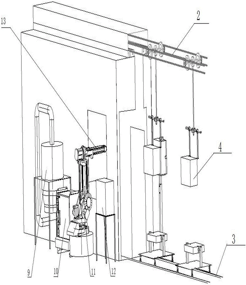 Spraying robot based on visual identification and control method thereof