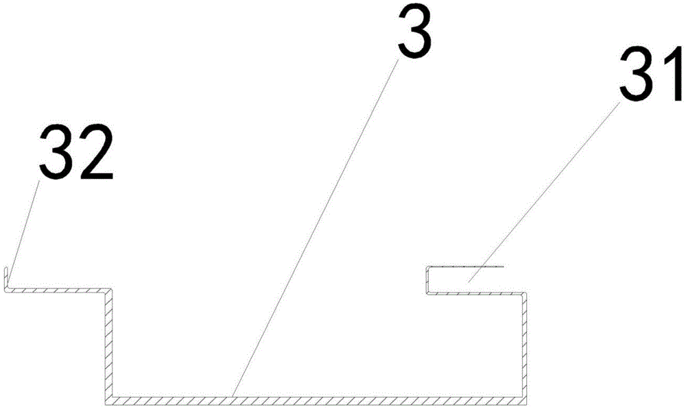 Inserted connection type aluminum alloy ceiling mounting structure