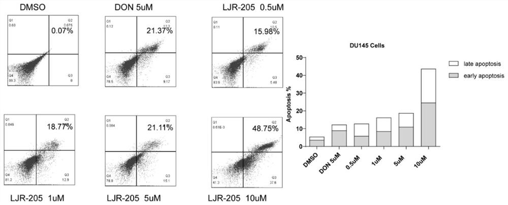 nqo1 activated 6-diazo-5-oxo-l-norleucine prodrug and its preparation method and application