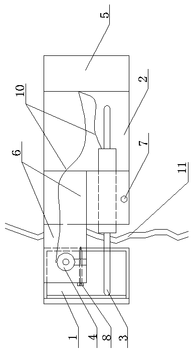 Test method and test device for asphalt pavement crack load response relative displacement