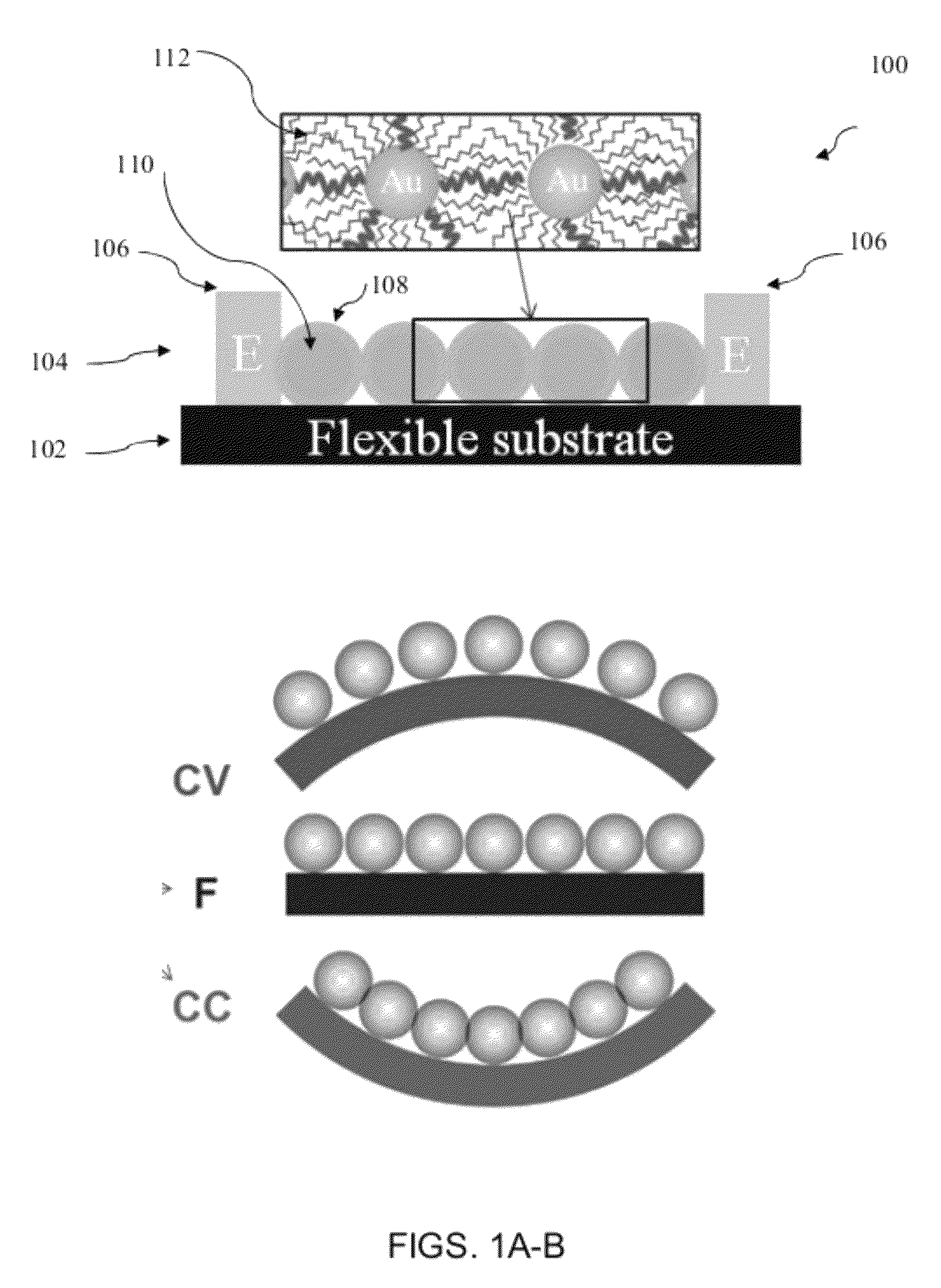 Flexible multi-moduled nanoparticle-structured sensor array on polymer substrate and methods for manufacture