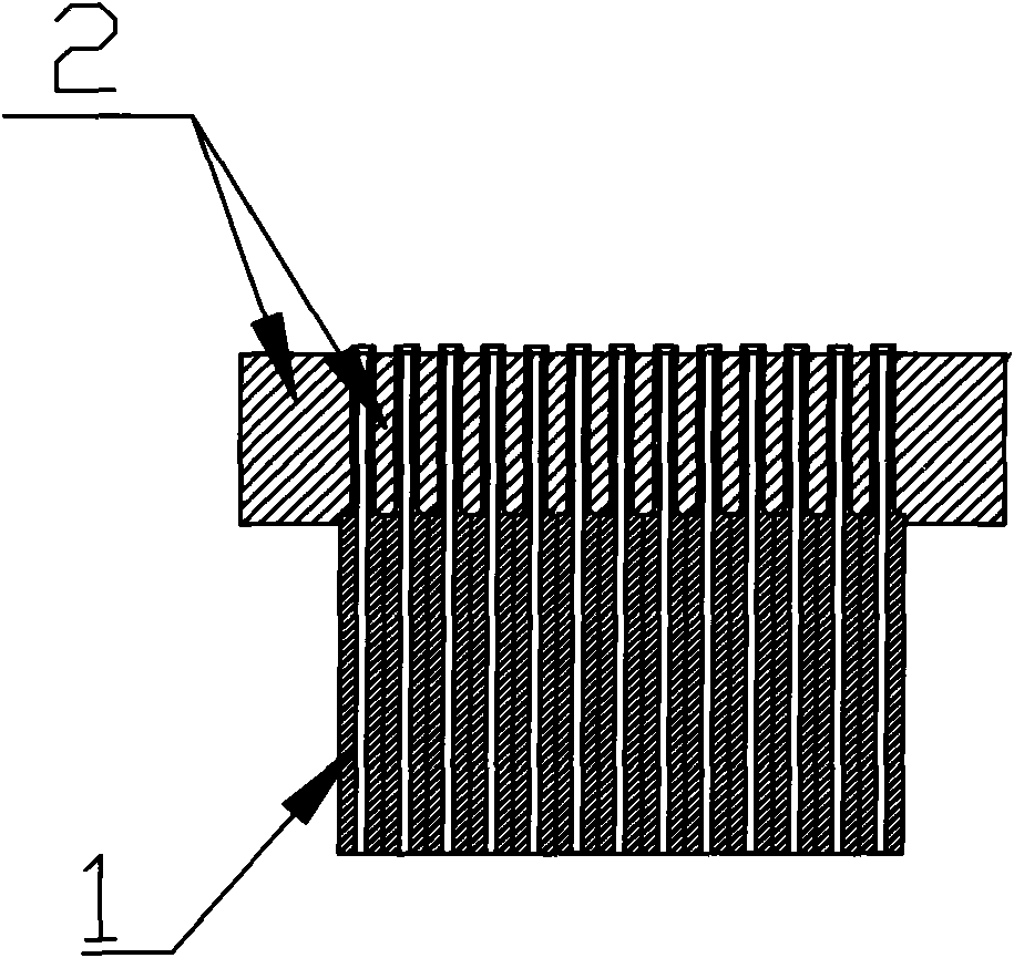 Multicore fiber inserting core body for gas tightness packaging of photoswitch