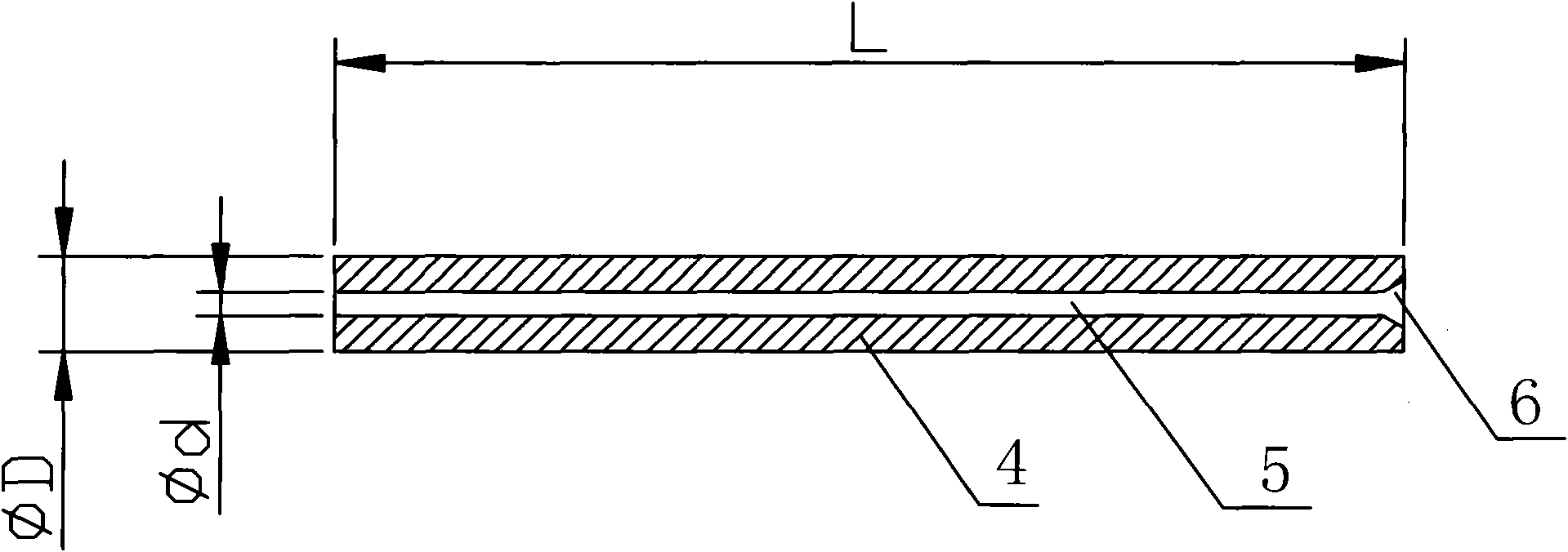 Multicore fiber inserting core body for gas tightness packaging of photoswitch