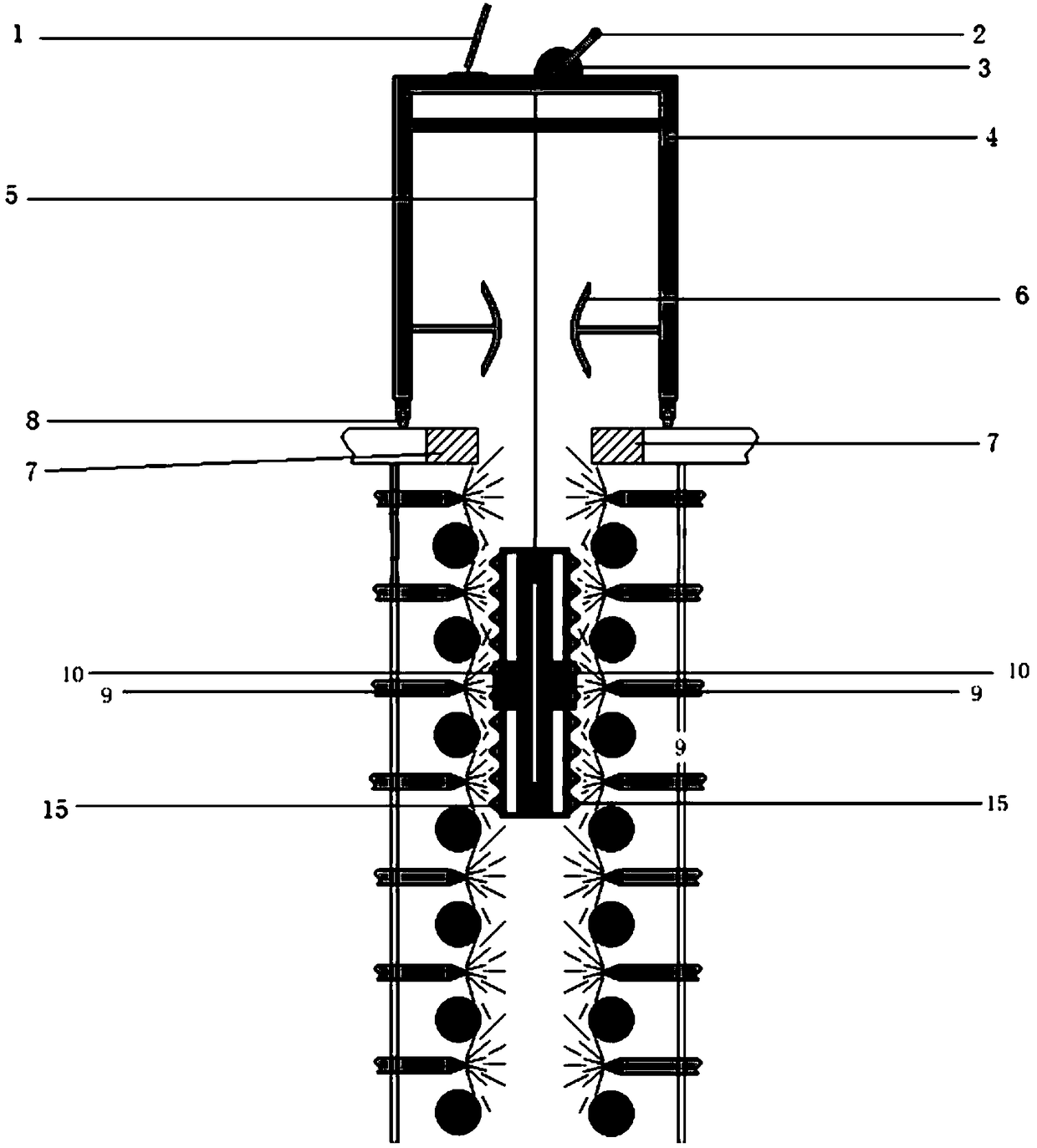 Continuous casting machine and nozzle observation device thereof