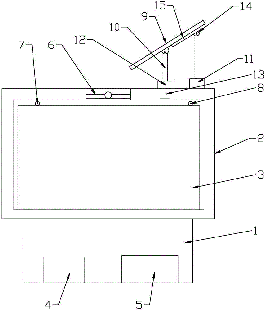 Solar electronic advertising screen