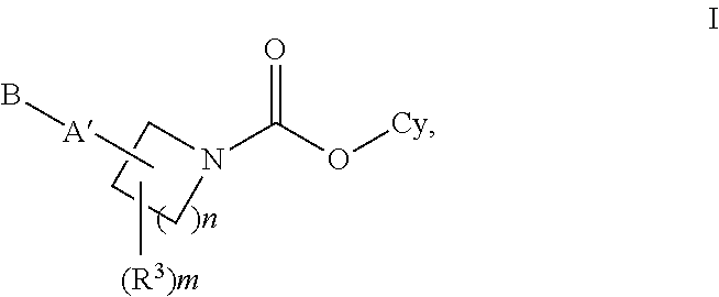 Carbamate and urea inhibitors of 11ß-hydroxysteroid  dehydrogenase 1