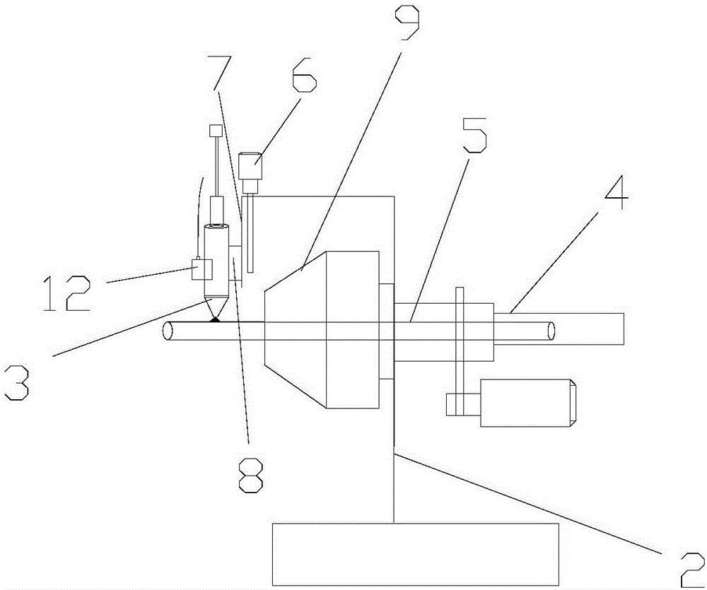 Metal corrugation flexible tube cutting positioning and slag collecting device