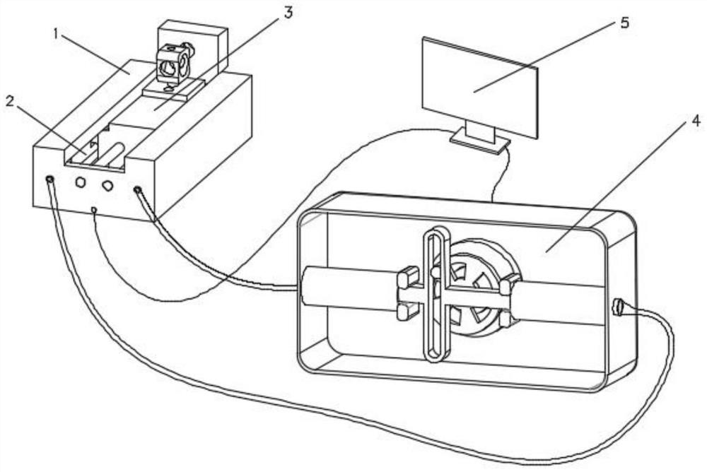 Optical fiber conduit one-way stepping device and driving system