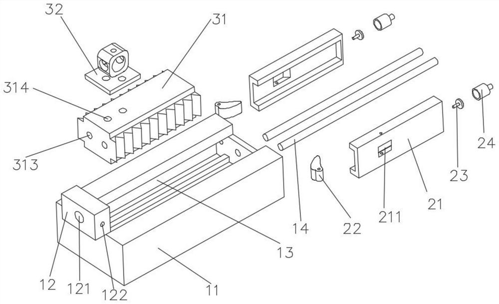 Optical fiber conduit one-way stepping device and driving system