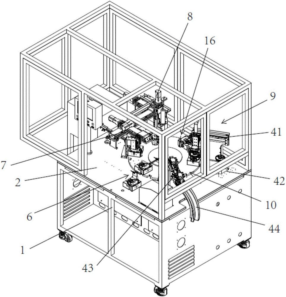 Automatic leaf spring locking equipment for heaters