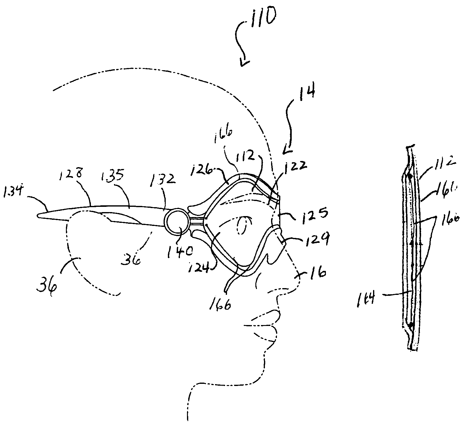 Eyewear with heating elements