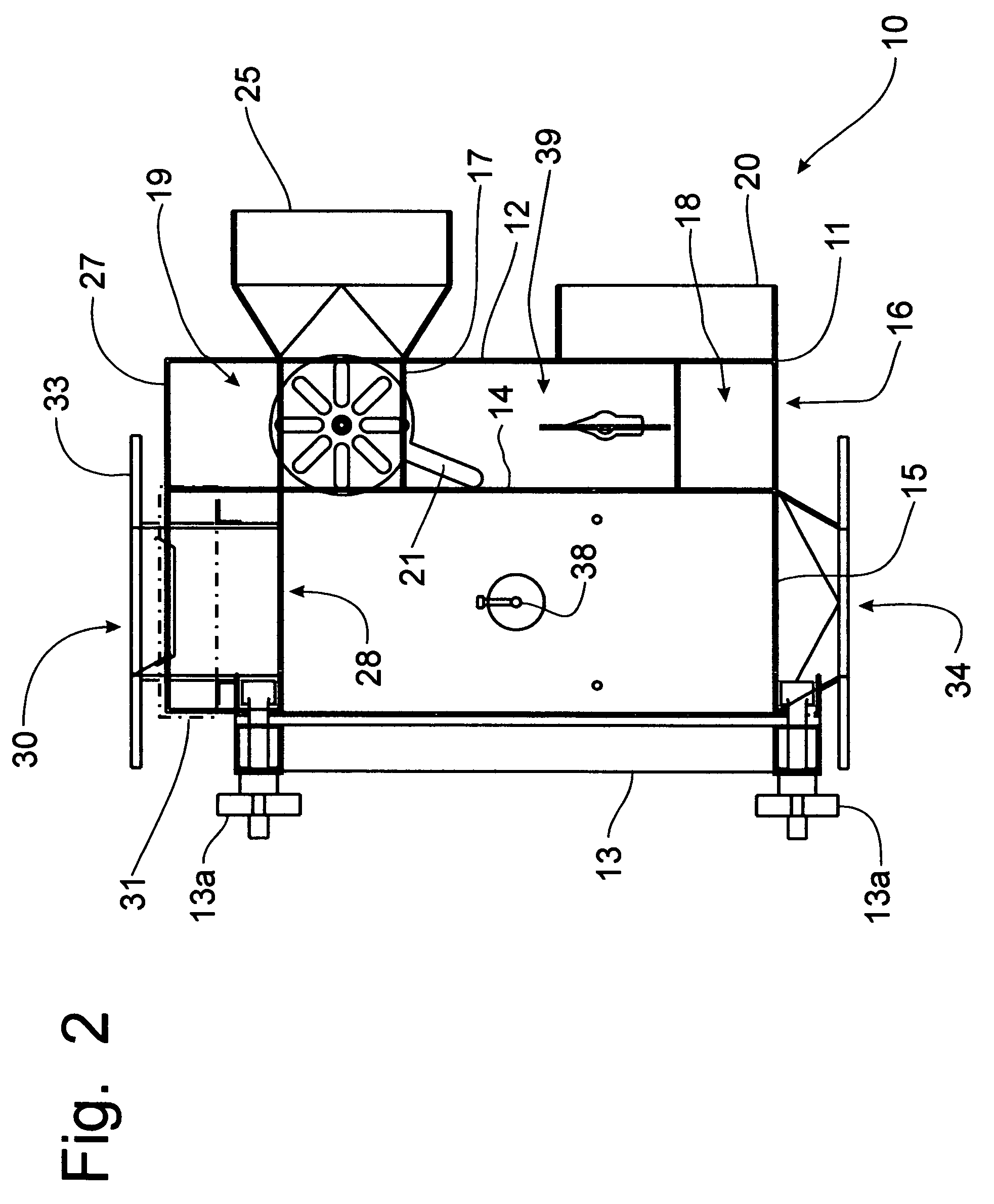 Compact dedusting apparatus