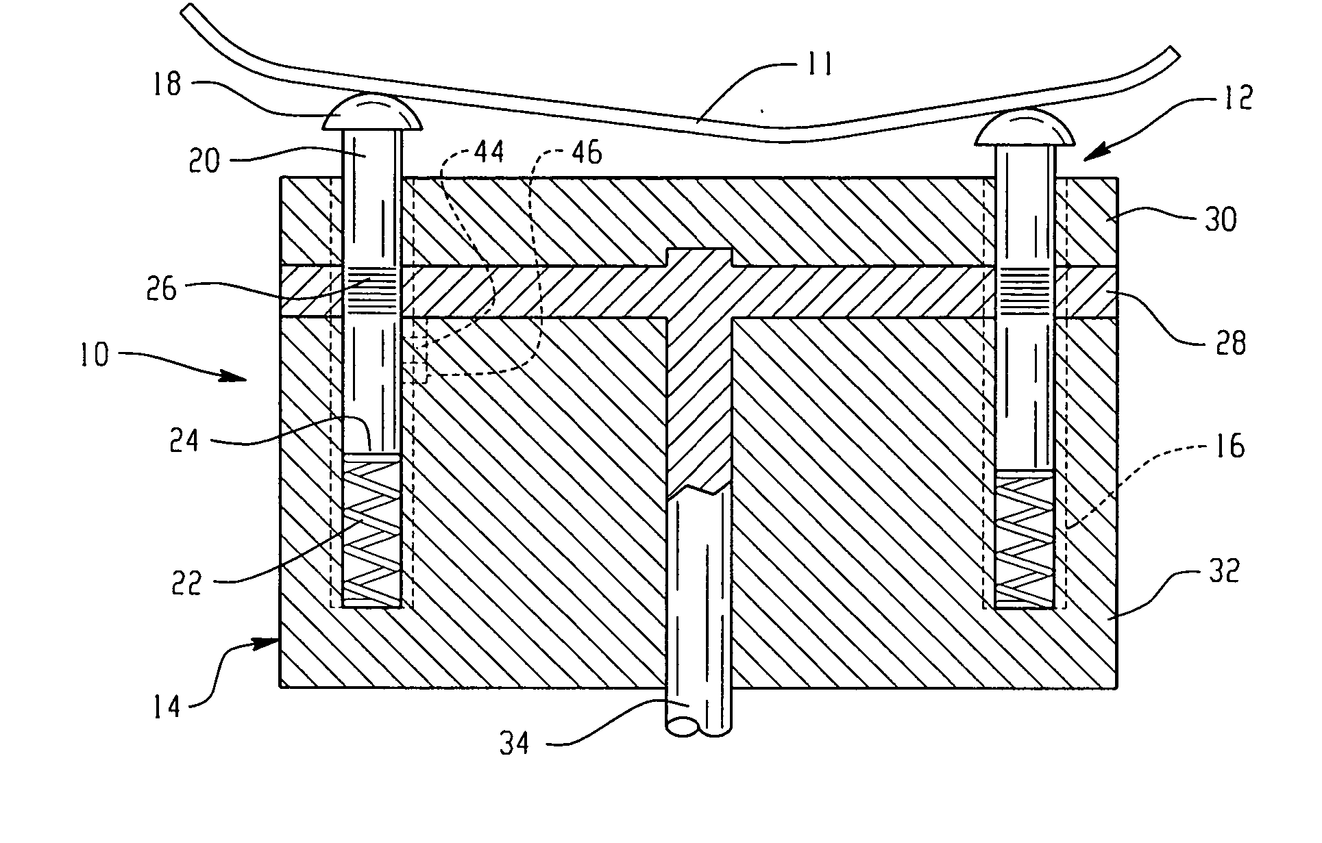 Reconfigurable clamp for a flexible manufacturing system