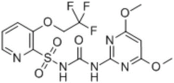 Herbicidal composition containing trifloxysulfuron and chlortoluron and application thereof