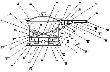 Critical water-controlled type semiautomatic electric heating cooking pot