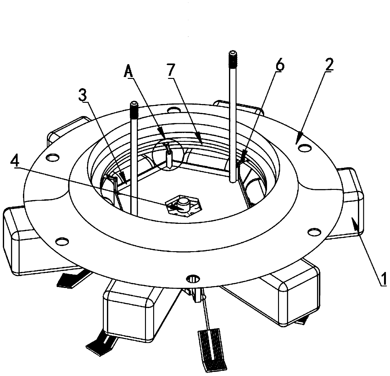 A water control suspension platform