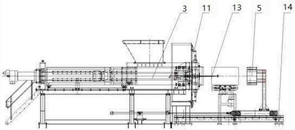 Extrusion forming and packaging machine and system for forming and packaging garbage