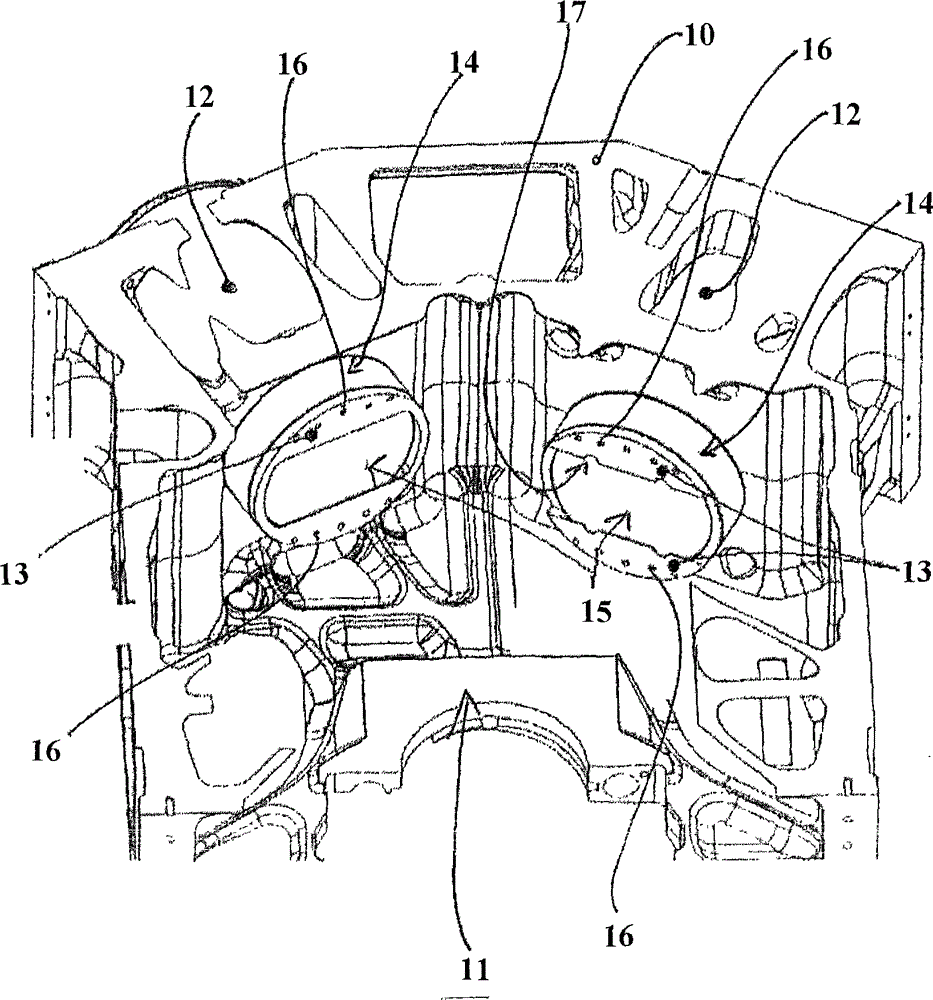 Internal combustion engine, and protection device for cylinder liner of internal combustion engine