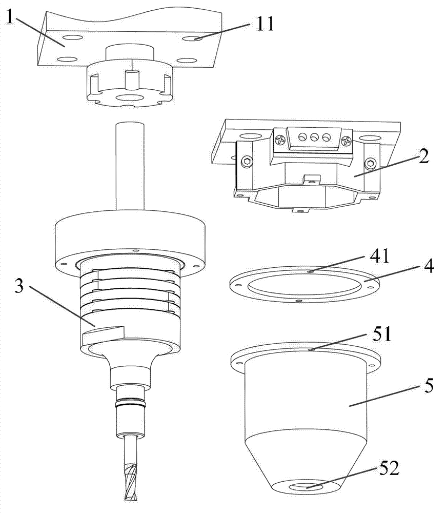 Ultrasound ellipse vibration milling knife handle device