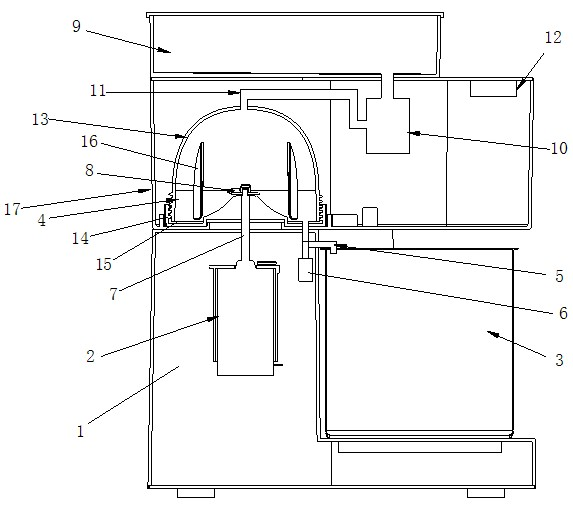 Anti-sticky bottom soybean milk machine and its cooking method